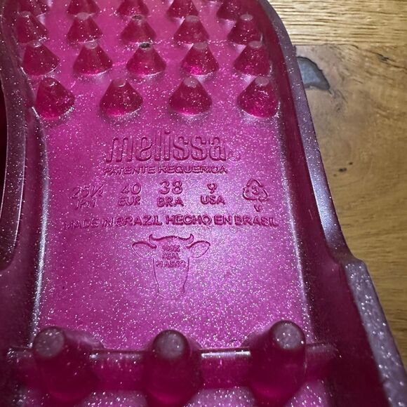 Melissa pink jelly sandals 9 - Picture 6 of 6